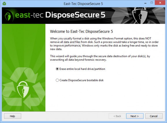 East-Tec DisposeSecure screenshot