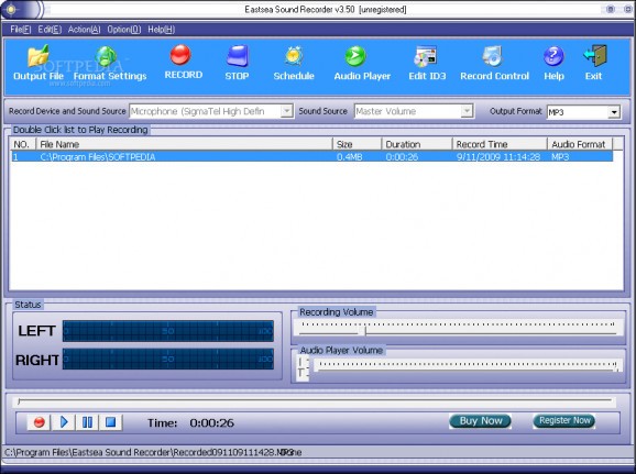 Eastsea Sound Recorder screenshot