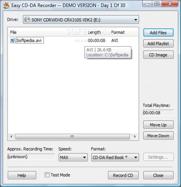 Easy CD-DA Recorder screenshot