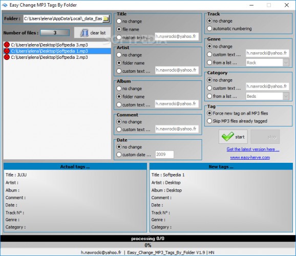 Easy Change MP3 Tags By Folder screenshot