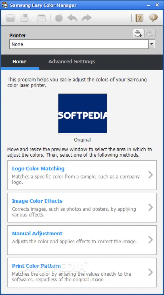Samsung Easy Color Manager screenshot