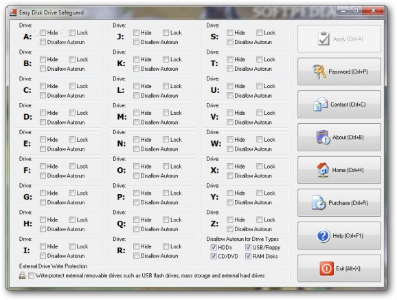 Easy Disk Drive Safeguard screenshot