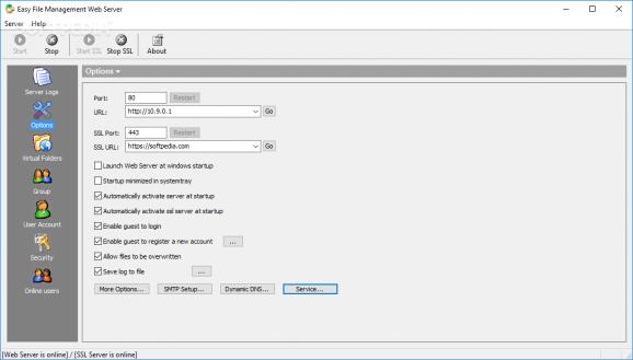 Easy File Management Web Server screenshot