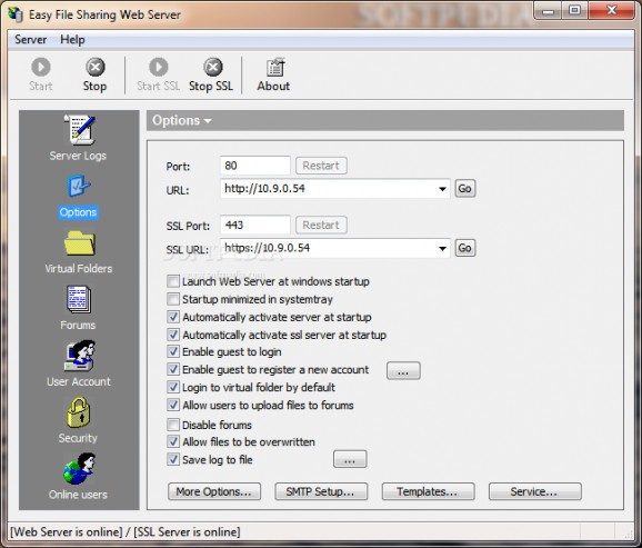 Easy File Sharing Web Server screenshot