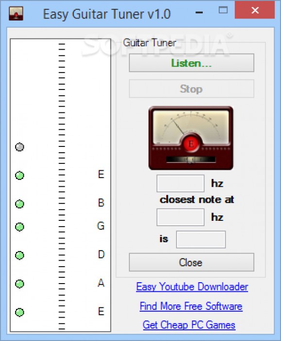 Easy Guitar Tuner screenshot