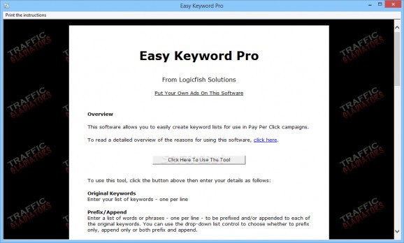 Easy Keyword Pro screenshot