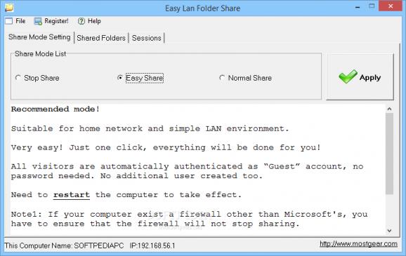 Easy Lan Folder Share screenshot