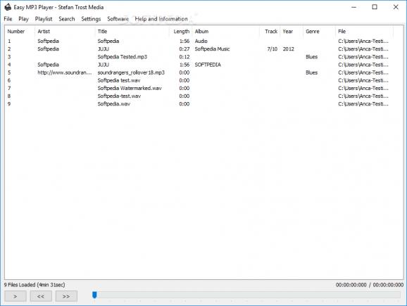 Easy MP3 Player screenshot
