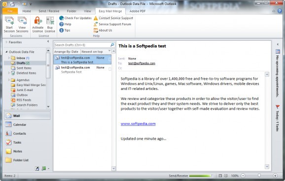 Easy Mail Merge for Outlook screenshot