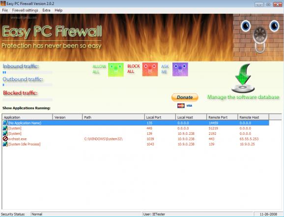 Easy PC Firewall screenshot