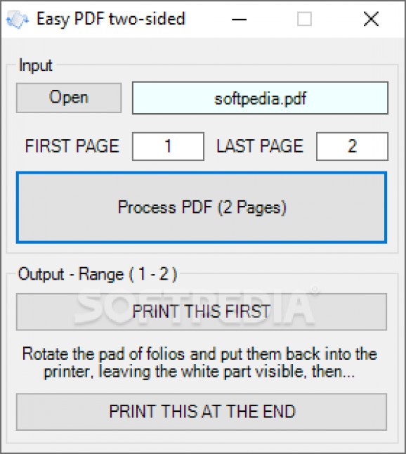 Easy PDF Two Sided screenshot