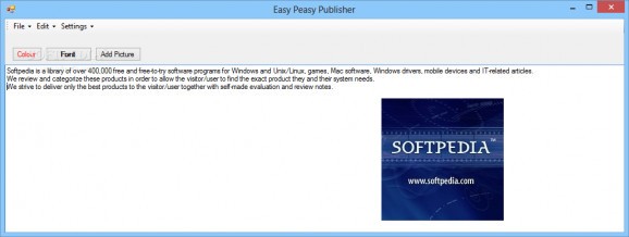 Easy Peasy Publisher screenshot
