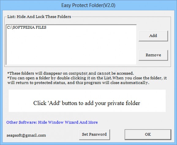 Easy Protect Folder screenshot