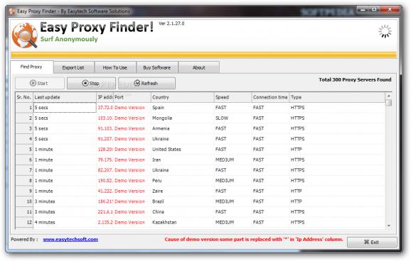 Easy Proxy Finder screenshot