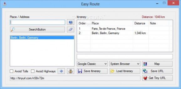 Easy Route screenshot