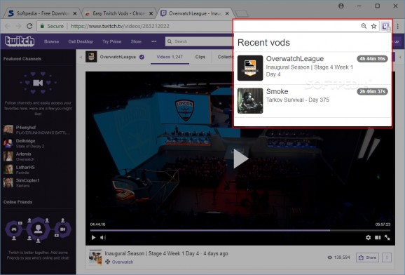Easy Twitch Vods screenshot