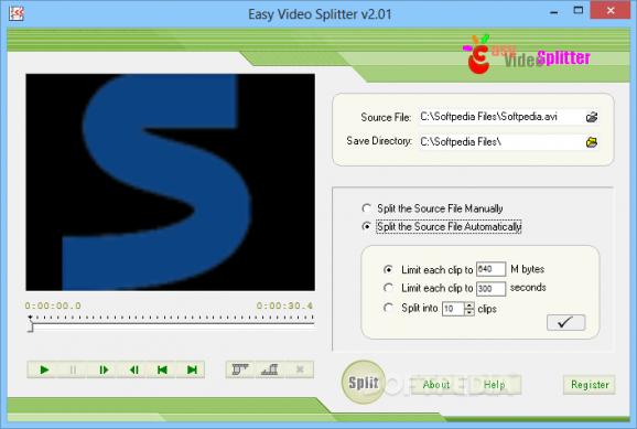 Easy Video Splitter screenshot