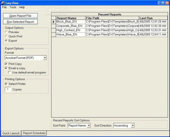 Easy View - Crystal Reports Viewer screenshot