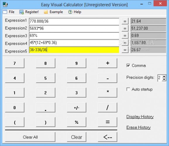 Easy Visual Calculator screenshot