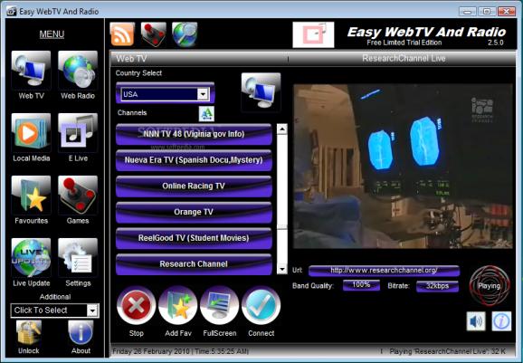 Easy WebTV And Radio screenshot