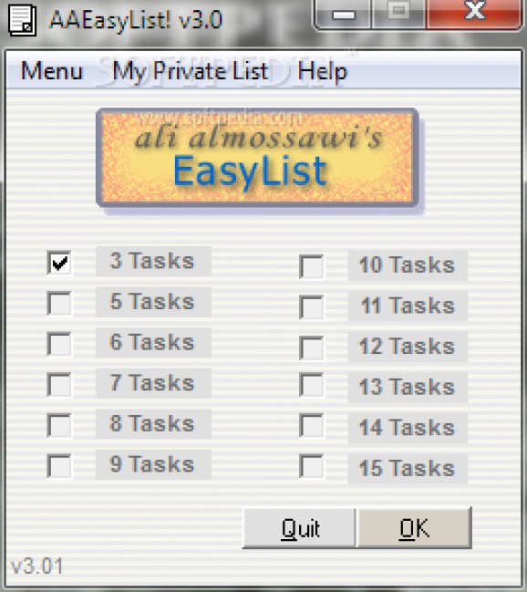 EasyList screenshot