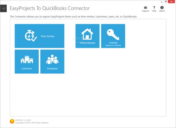 EasyProjects To QuickBooks Connector screenshot
