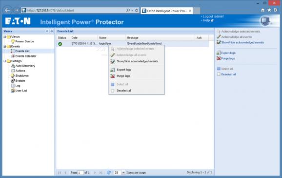 Eaton Intelligent Power Protector screenshot