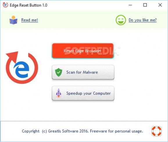Edge Reset Button screenshot
