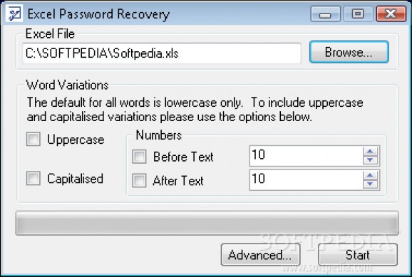 Eeasy Excel Password Recovery screenshot