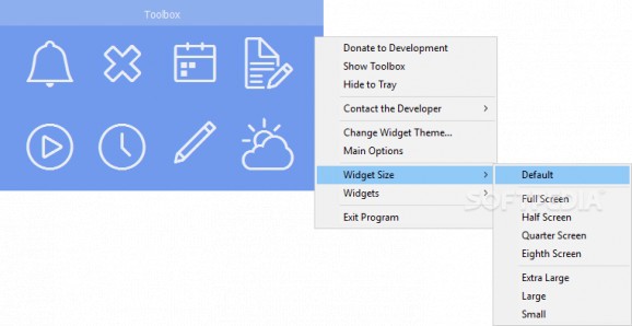 Desktop Widget Toolbox screenshot