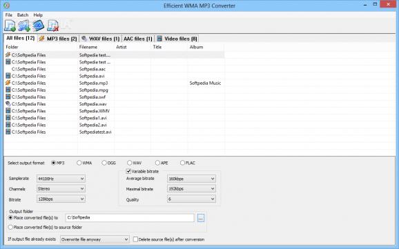 Efficient WMA MP3 Converter screenshot