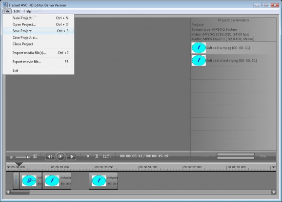 Elecard AVC HD Editor screenshot