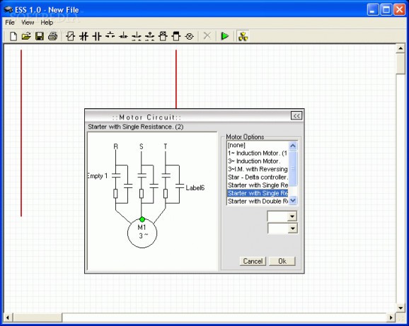 Electromechanical systems simulator screenshot