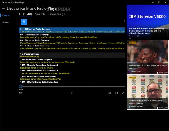 Electronica Music Radio Player screenshot