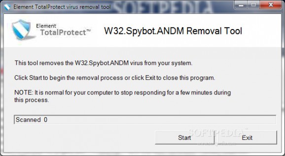 W32.Spybot.ANDM Removal Tool screenshot