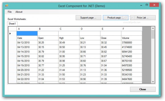 Elerium Excel .NET screenshot