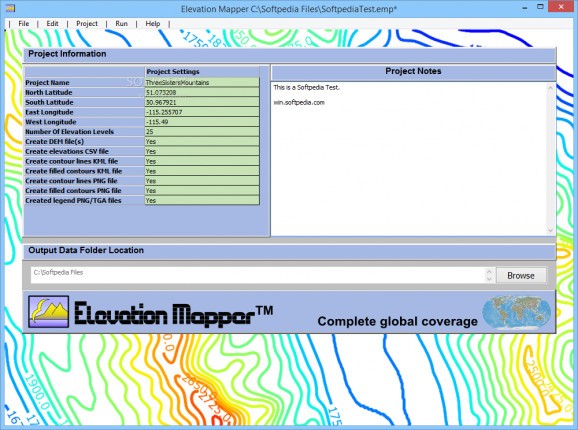 Elevation Mapper screenshot