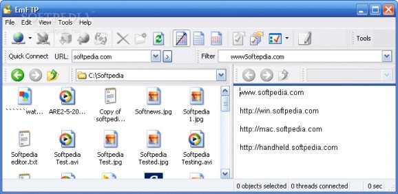 EmFTP Professional screenshot
