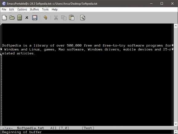 Emacs Portable screenshot