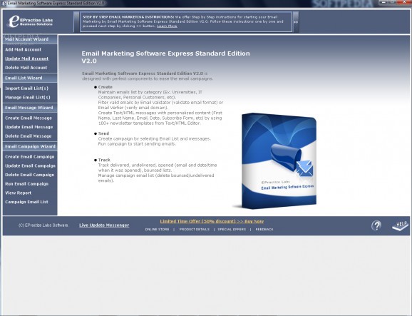 Email Marketing Software Express Standard Edition screenshot