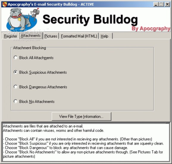 Email Security Bulldog screenshot