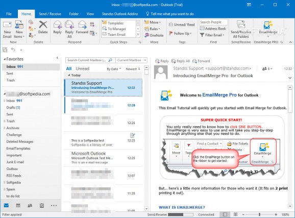 EmailMerge Pro for Outlook screenshot