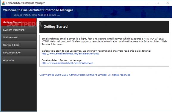 EmailArchitect Email Server screenshot