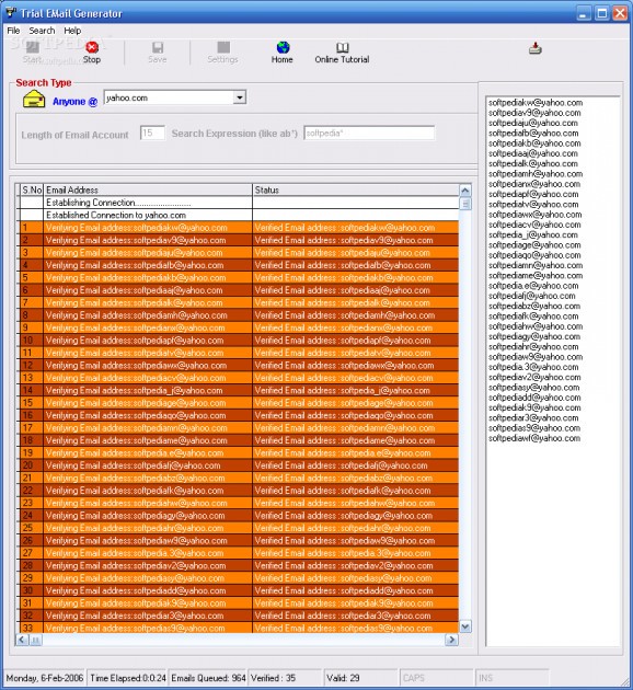 Emailsmartz Email Generator screenshot