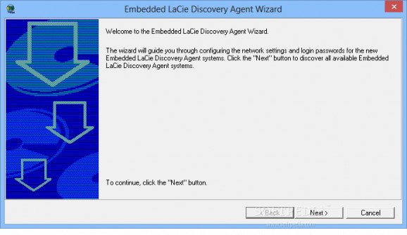 Embedded LaCie Discovery Agent Wizard screenshot