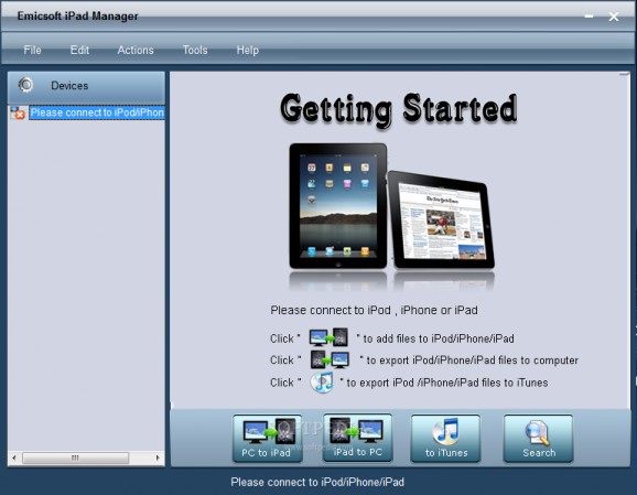 Emicsoft iPad Manager screenshot