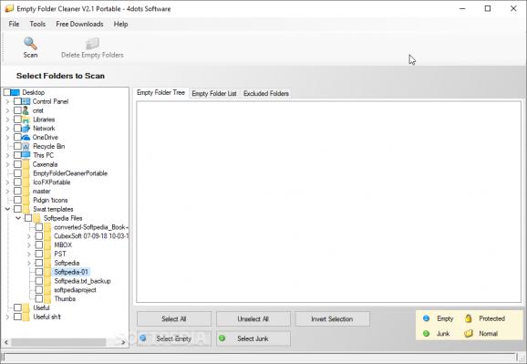 Empty Folder Cleaner Portable screenshot