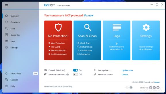 Emsisoft Anti-Malware screenshot
