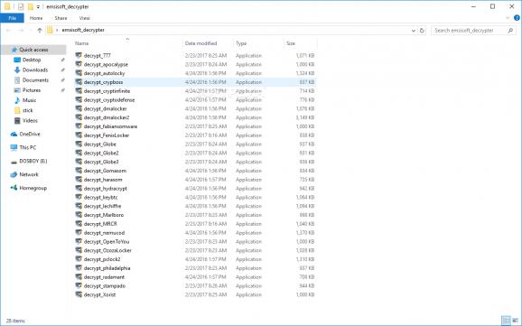 Emsisoft Decrypter Tools screenshot