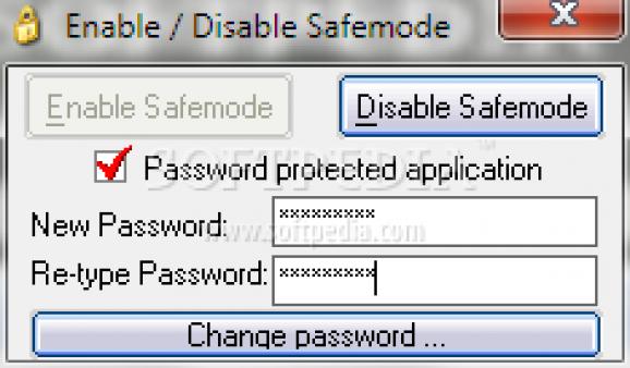Enable / Disable SafeMode screenshot